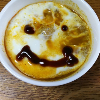 残ったカレー&ご飯&卵白(o^O^o)
